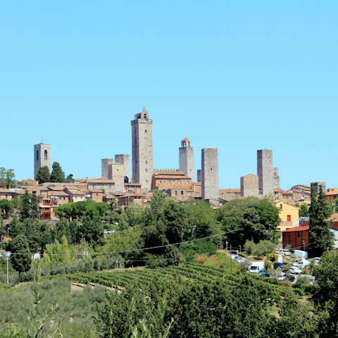 Begin your Tuscan adventure with a trip to San Gimignano