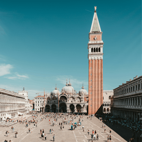 Do some sightseeing at St Mark's Square, within walking distance