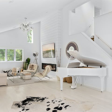 Practice your latest tune on the grand piano