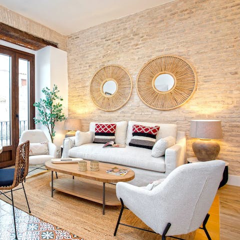 Chill out after a day of sight-seeing in Seville