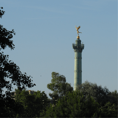 Explore Place de la Bastille, just over 100 metres away