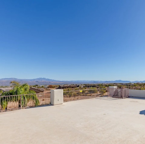 View the stunning scenery from the observation deck