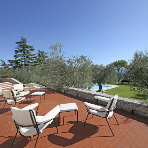 Sip cocktails on the terrace