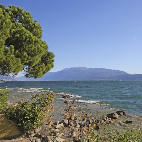 Access the lake directly from the home