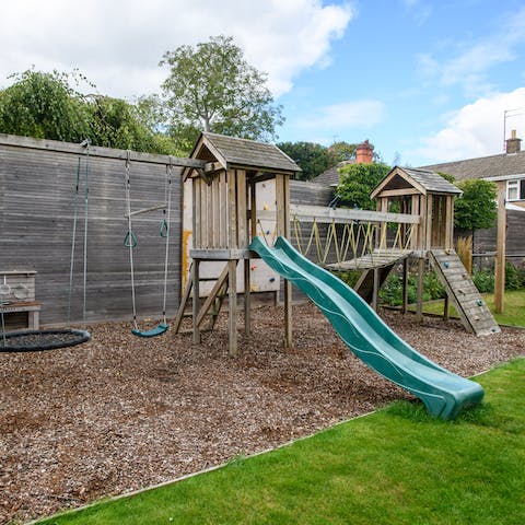 Let little ones roam free on the private playground