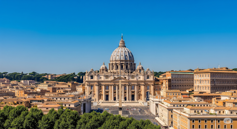 Marvel at St. Peter's Basilica, the world's greatest Renaissance church, a twenty-four-minute walk