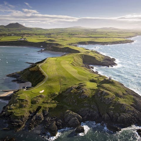 Stay in the peaceful North Wales countryside, around a twenty-minute drive from Pwllheli