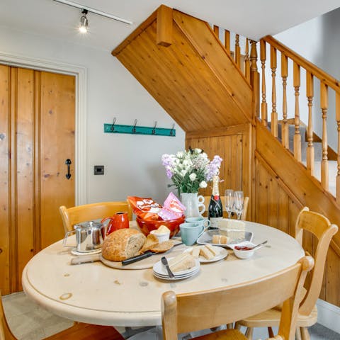 Serve up homemade culinary delights at the dining area