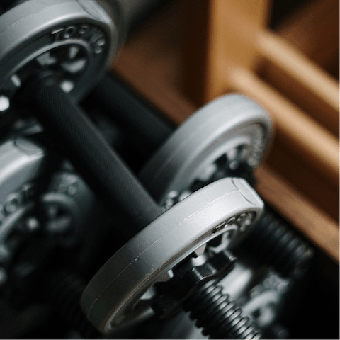 Catch up on some exercise at the home's gym