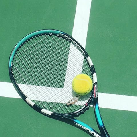 Practise your serve on the local courts