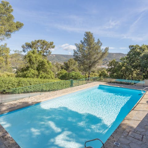 Cool off in the on-site swimming pool