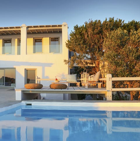 Spend the day dipping in and out of the private pool