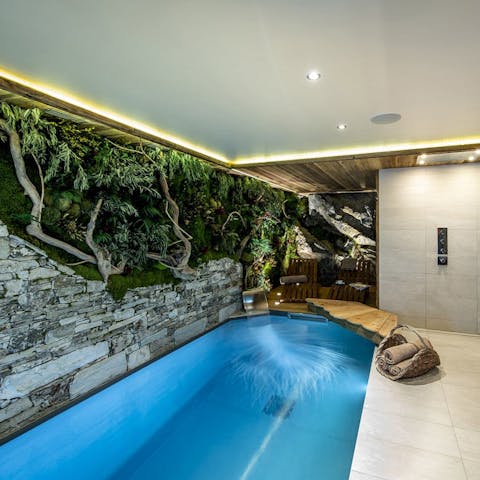 Relax and unwind with a leisurely swim in the pool