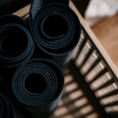 Use the home's concierge service to book a personal trainer