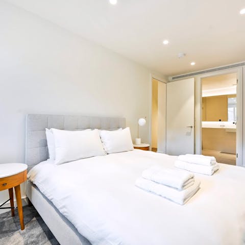 Sleep soundly in one of the serene bedrooms