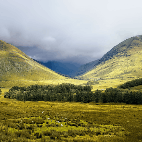 Take a walk, drive or cycle through the epic landscapes outside the city