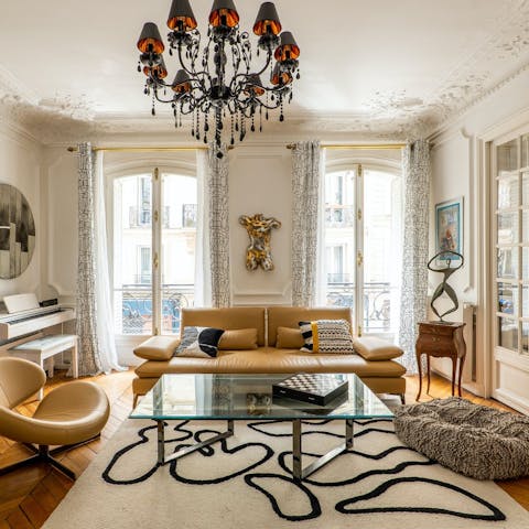 Pour a glass of wine and unwind in the formal living room