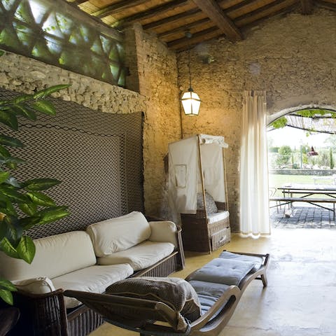 Recline in the cool of the reading room when fun in the sun all gets too much