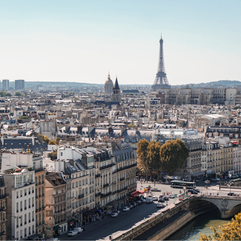 Enjoy the cultural attractions of Paris including the nearby Palais Garnier
