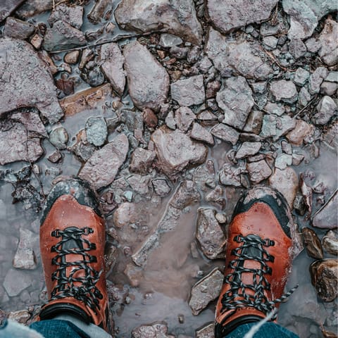 Don your hiking boots in the summer and explore the region by foot