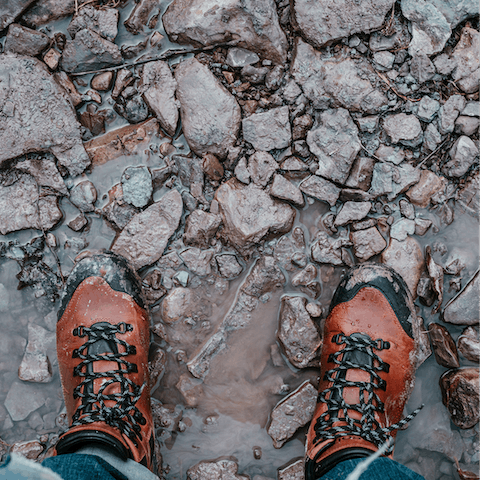 Don your hiking boots in the summer and explore the region by foot