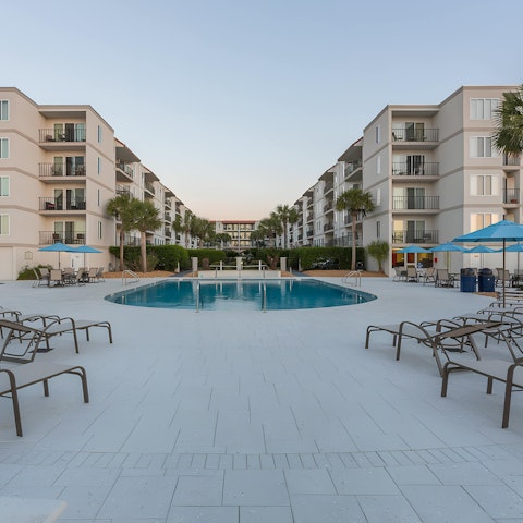 Soak up the Georgia sun next to the communal pool