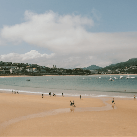 Stay opposite La Concha Beach