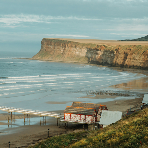 Stay in Saltburn-by-the-Sea, a short walk from the beach