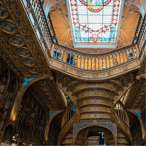 Stroll to Livraria Lello to buy books in the world's most beautiful bookshop