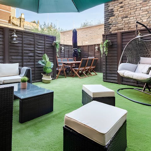 Fire up the barbecue on the private terrace on summer evenings