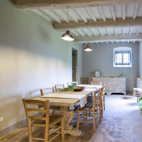 Light up the barbecue and gather around the table for heartwarming evenings