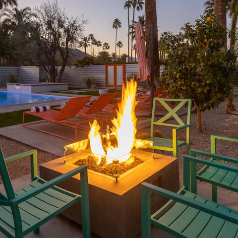 Gather around the fire pit