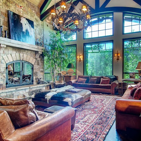 Sit together and enjoy the impressive living space