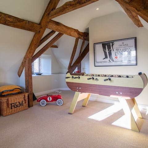 Enjoy a fun-filled few hours with family in the games room