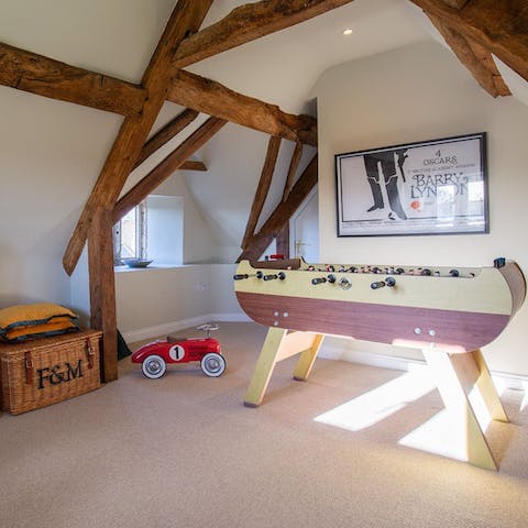 Enjoy a fun-filled few hours with family in the games room