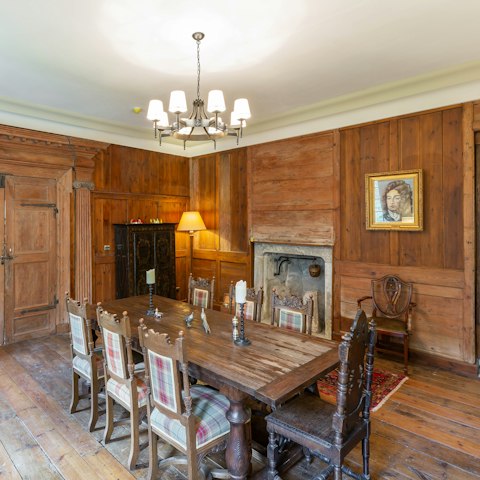 Feast like royalty in the formal dining room