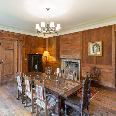 Feast like royalty in the formal dining room