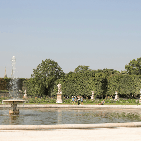 Enjoy a magical afternoon stroll through the Tuileries Garden