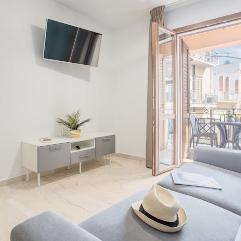 Chill out on the sofa and catch up on your favourite show