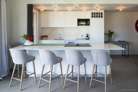 Pull up a chair and tuck into breakfast in the kitchen