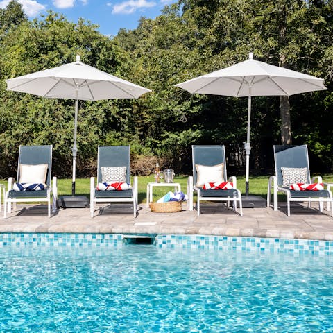 Feel a wonderful sense of relaxation while lounging by the pool