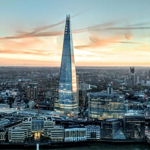 Ascend to the observation deck of the Shard for a spectacular view