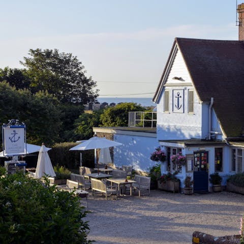 Stroll through the village to find a quaint local pub for a pint