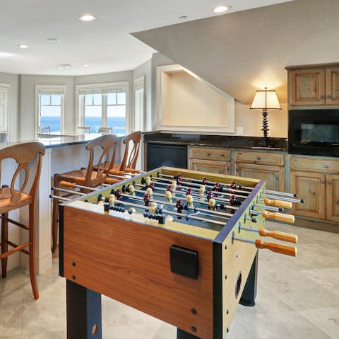 Embrace friendly competition in the games room