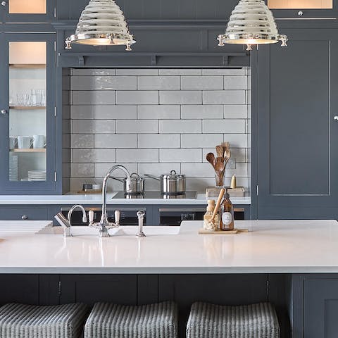 Whip up home-cooked meals in the beautiful kitchen