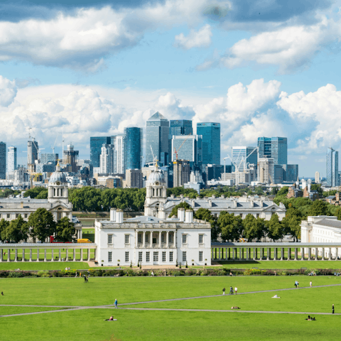 Wander over to Greenwich Park, where you can explore the Royal Observatory and Old Royal Naval College