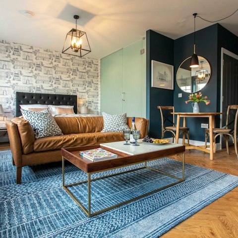 Enjoy cosy evenings at home or wander to a local bar