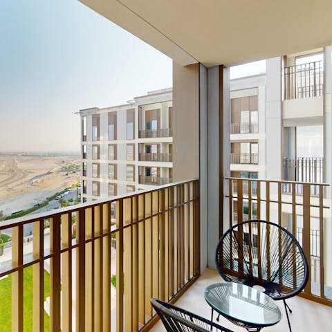 Begin your day with a coffee on the little balcony
