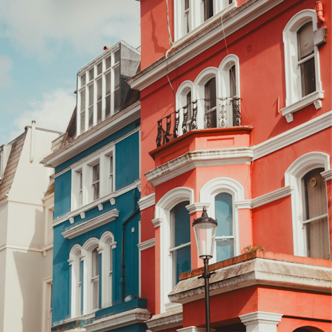 Immerse yourself in the vibrant spirit of Notting Hill