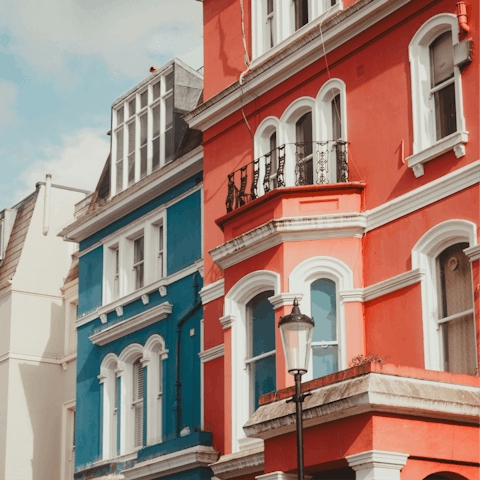 Immerse yourself in the vibrant spirit of Notting Hill